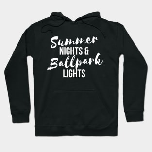 Summer night and ballpark light t-shirt Hoodie